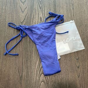 NWT Toluca Rita Midi Bikini Bottom Hydra Blue Size L